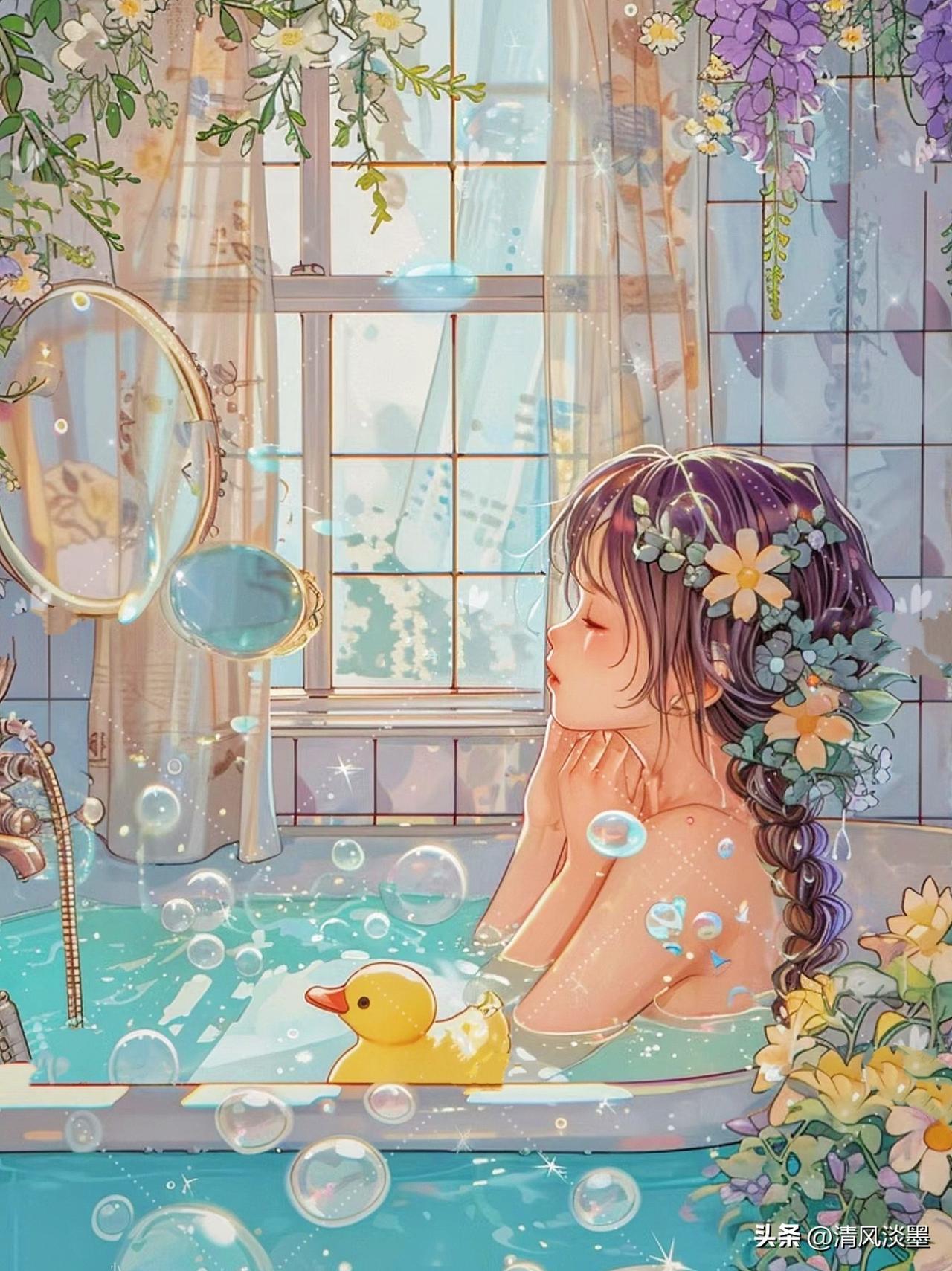 澡堂里的温度
 
午后，我像往常一样去澡堂泡澡。每次来，我都习惯先在池子里泡上半