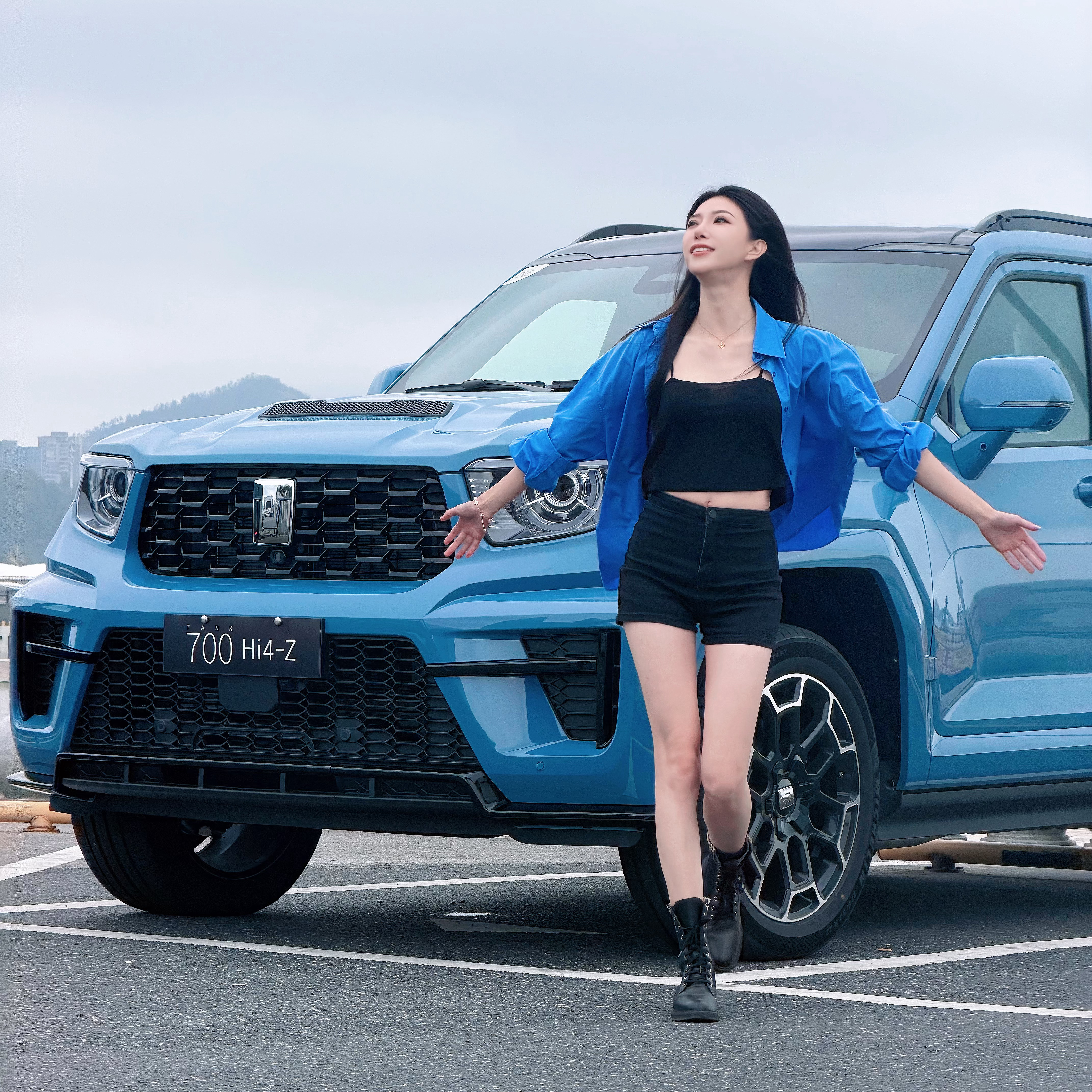 女生开大车又是有张力的喜欢的车创作欲望也很高坦克700 咱们视频好好聊聊~ 珠海