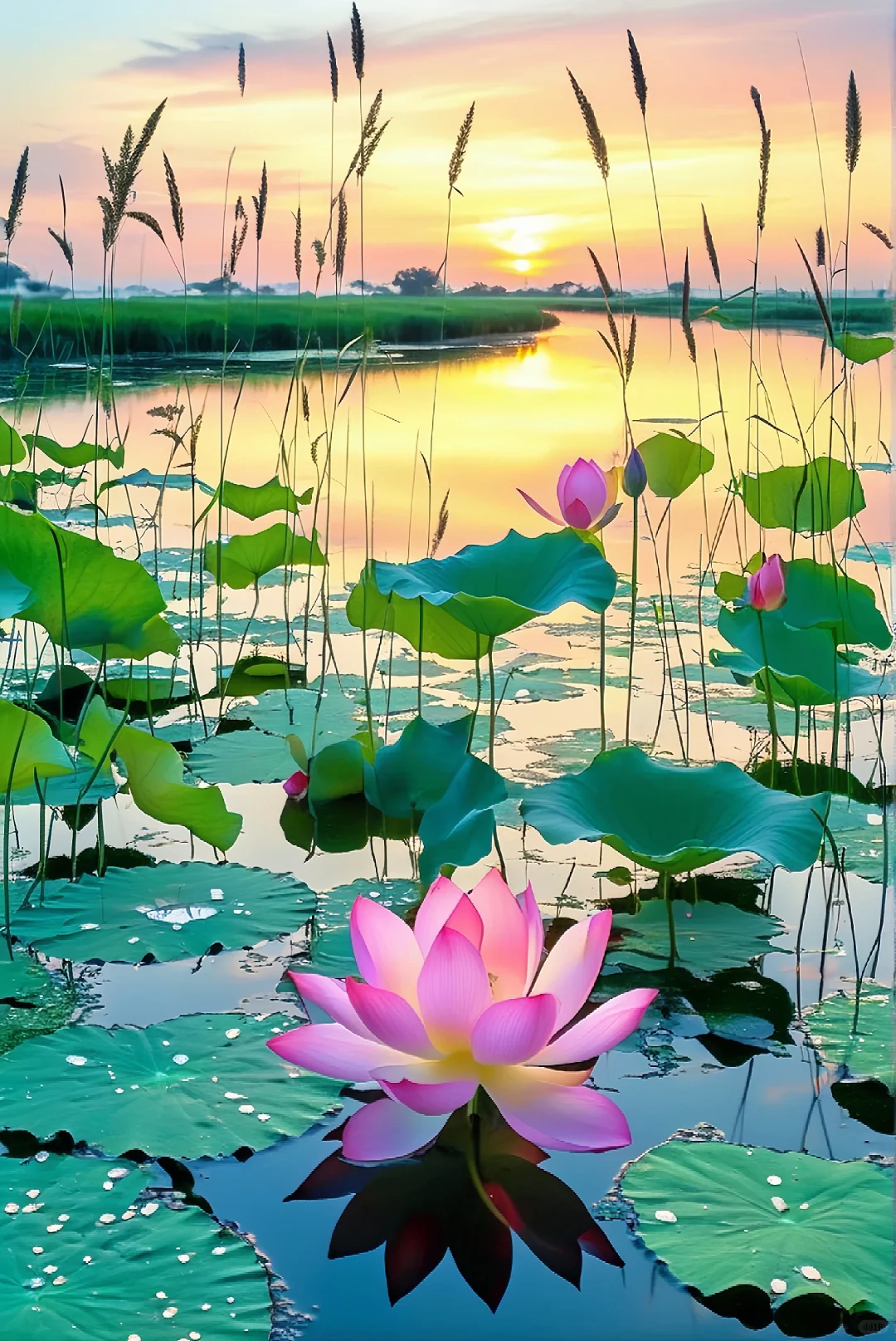 莲花盛开好运来