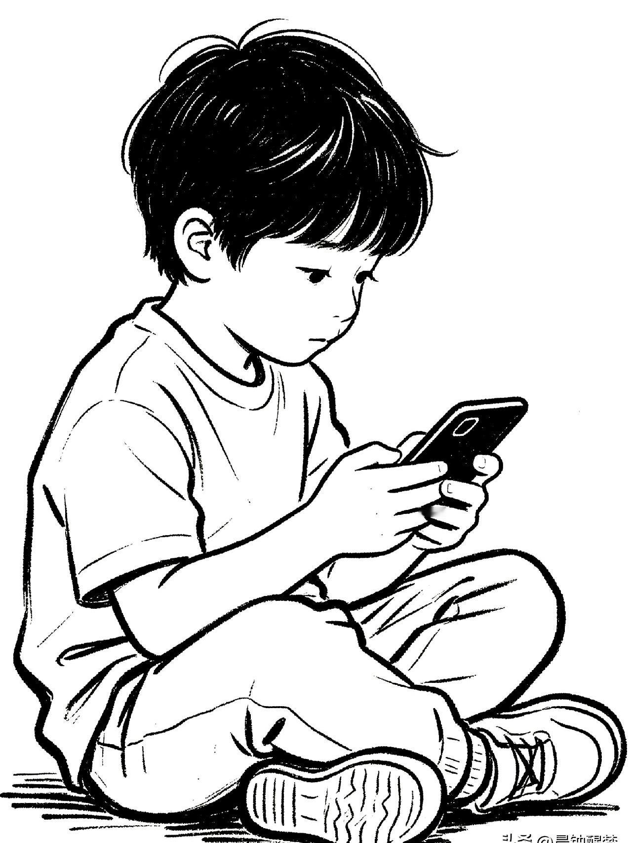 一个孩子被手机“养废”，真不是夸张。
你以为只是哄一会儿，结果一抬头，注意力、睡