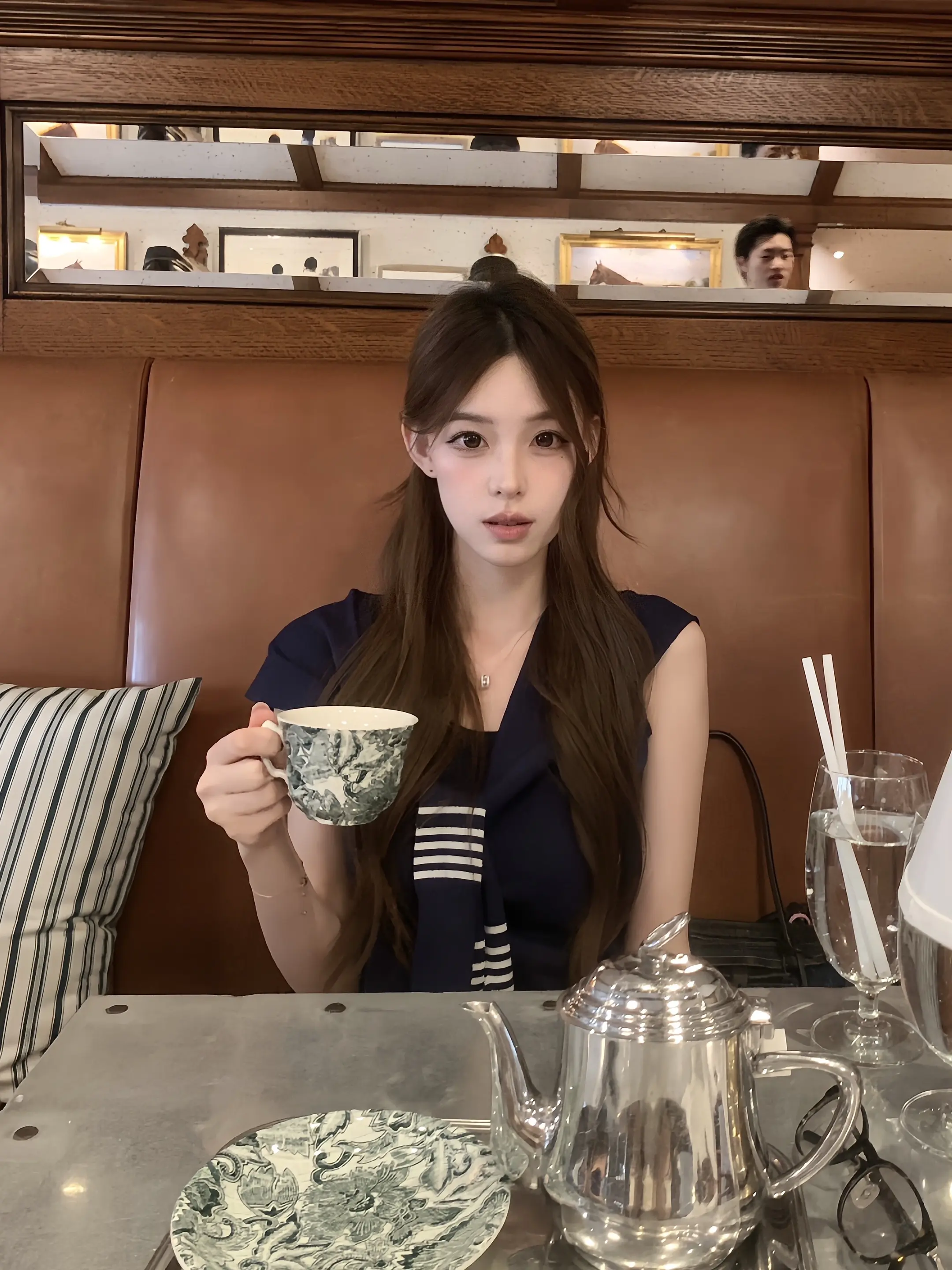 最喜欢靠着这张脸和美女贴贴