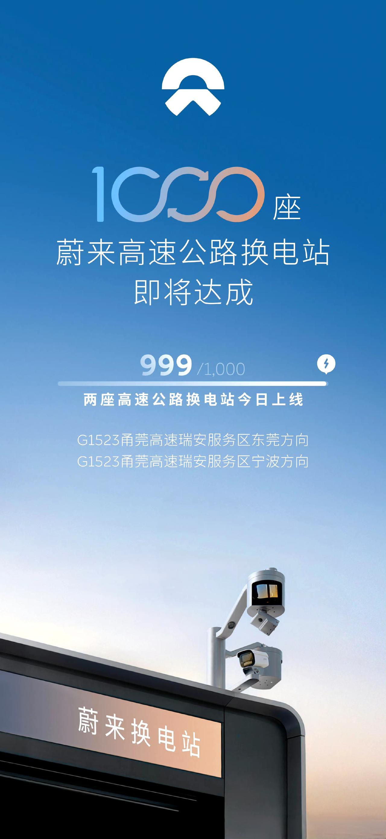 城里建站是锦上添花，高速建站都是雪中送炭，所有在高速建站的车企都值得表扬。
蔚来