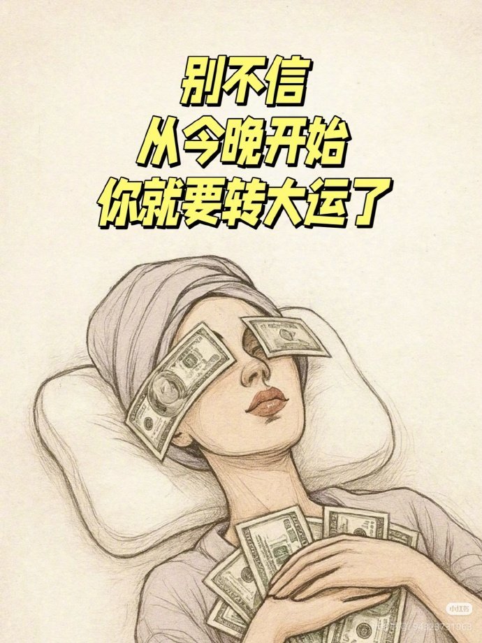 别不信 从今晚开始你就要转大运了 