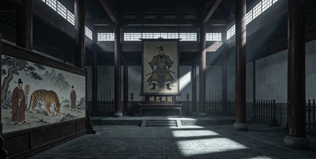 历史最讽刺的一幕：东厂供着岳飞，干着秦桧的勾当。
 
中国历史上最黑色幽默的事，