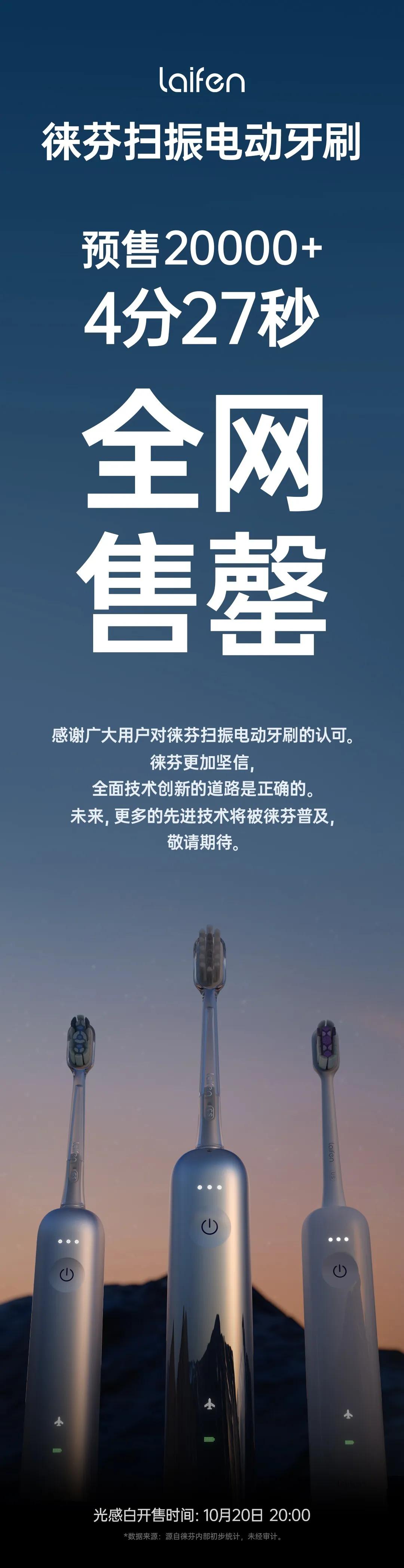 什么是技术普惠？就是一顿饭钱让你轻松拥有一口好牙！
 
就在刚刚，徕芬的新品发布