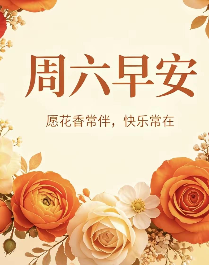 ☀️周六早安！
一句早安祝福，藏着满满的真心心愿。
愿家人平安康健，愿烦心事慢慢