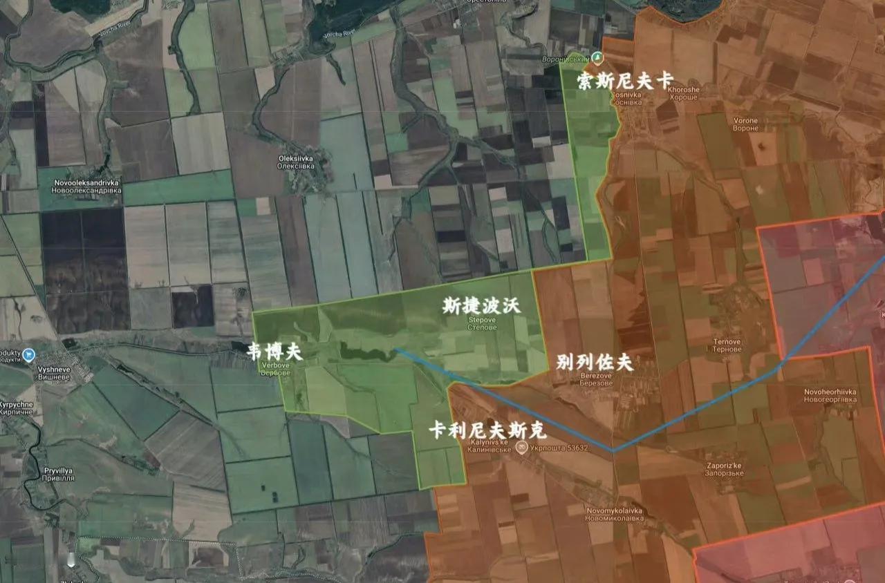 不同信源都表明俄军东部集群在第聂伯罗彼得罗夫斯克州推进到了韦博夫，这次推进距离比