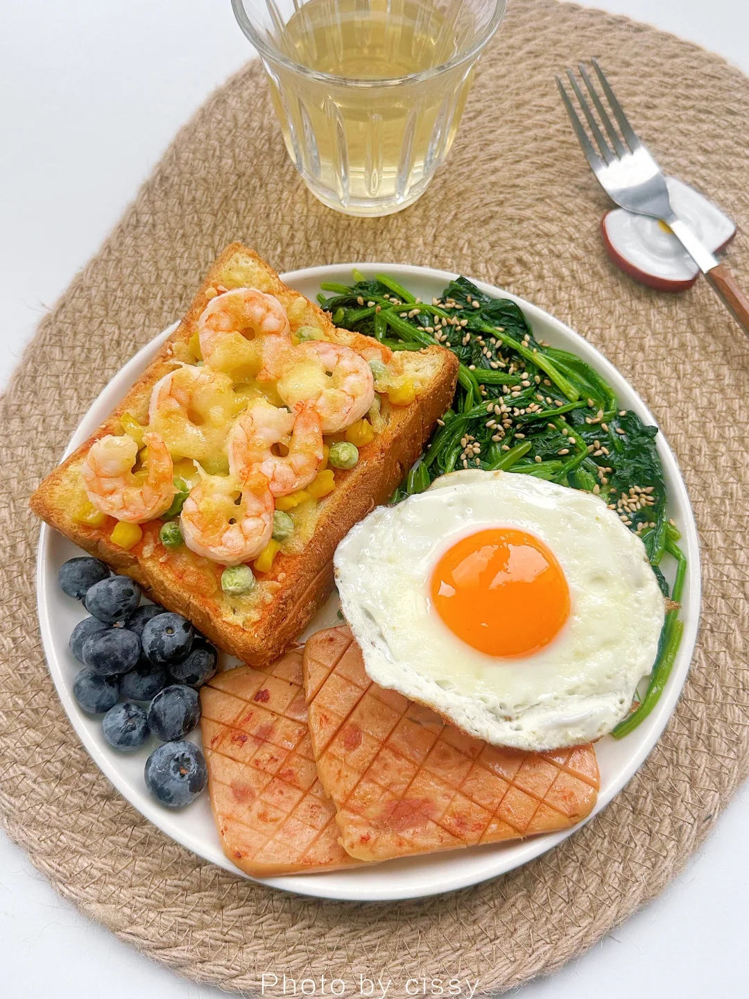 来交换早餐呀🍕快手厚吐司虾仁披萨