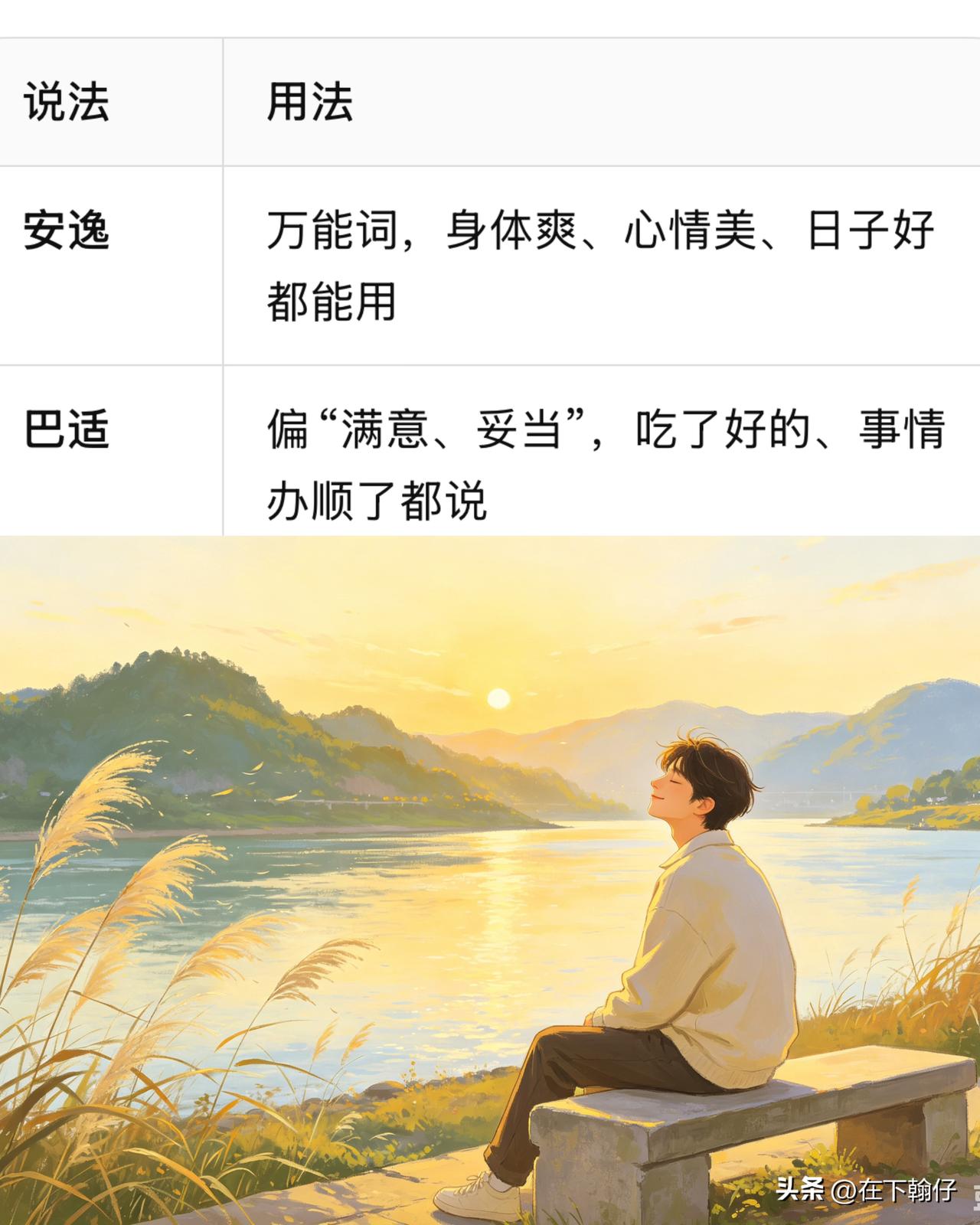 你们方言“舒服”怎么说?
四川全域通用：安逸、巴适
川北广元特色说法：

1. 