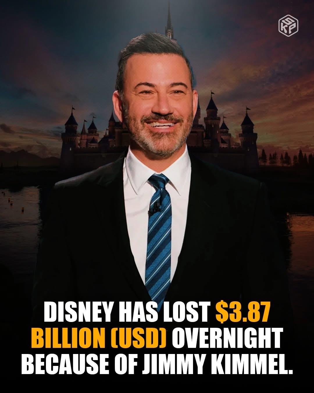 解雇吉米·坎摩尔后，迪士尼一夜之间损失了 38.7 亿美元。
迪士尼真的是让人无