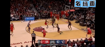 VS 骑士  
莫布里你怎么老跳啊！[发怒]难道还让哈登给你去补位！[酷拽]今天