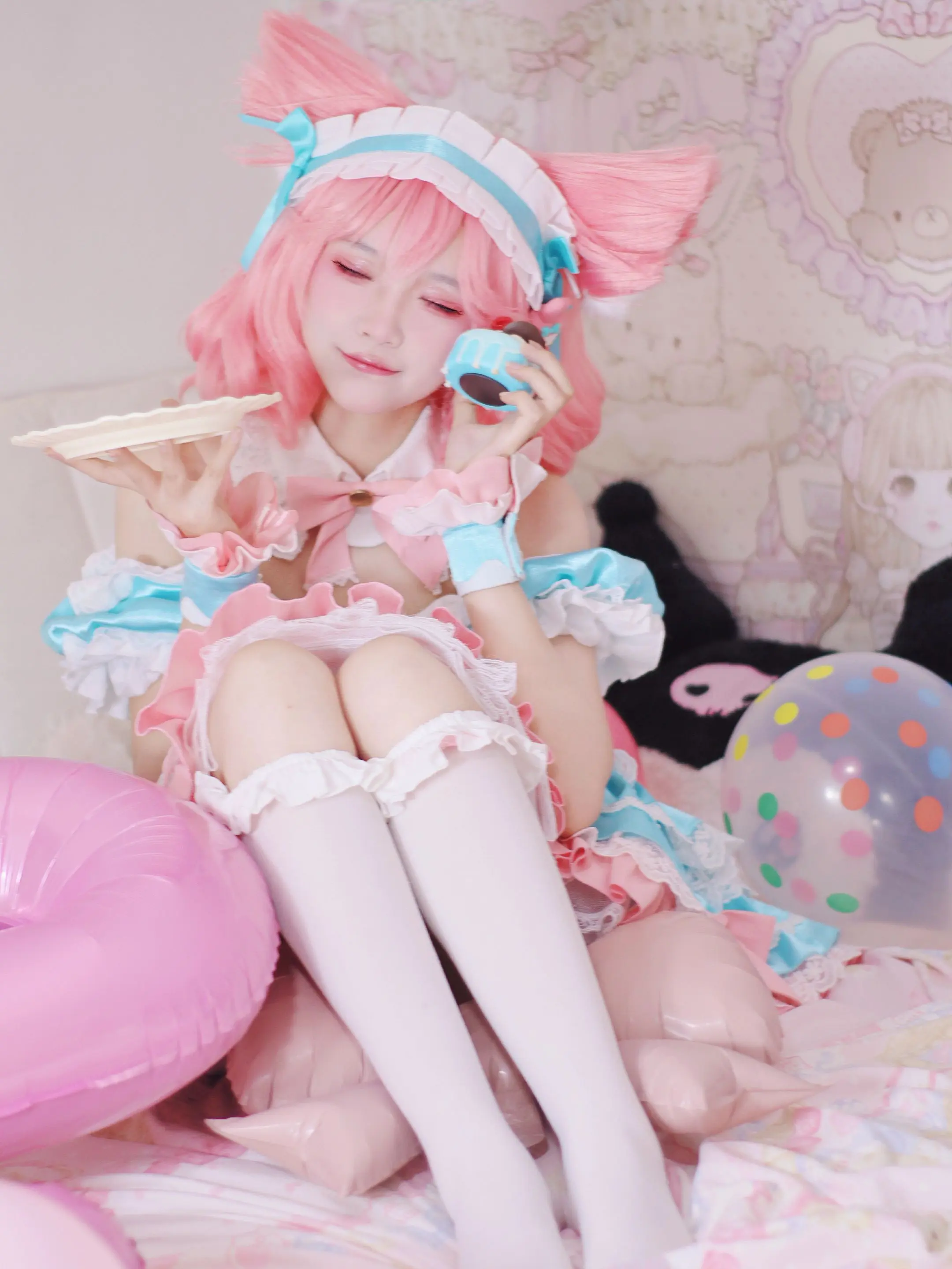 二次元甜妹cos 粉色系cos 软妹cos 少女心爆棚的cos 甜系c...