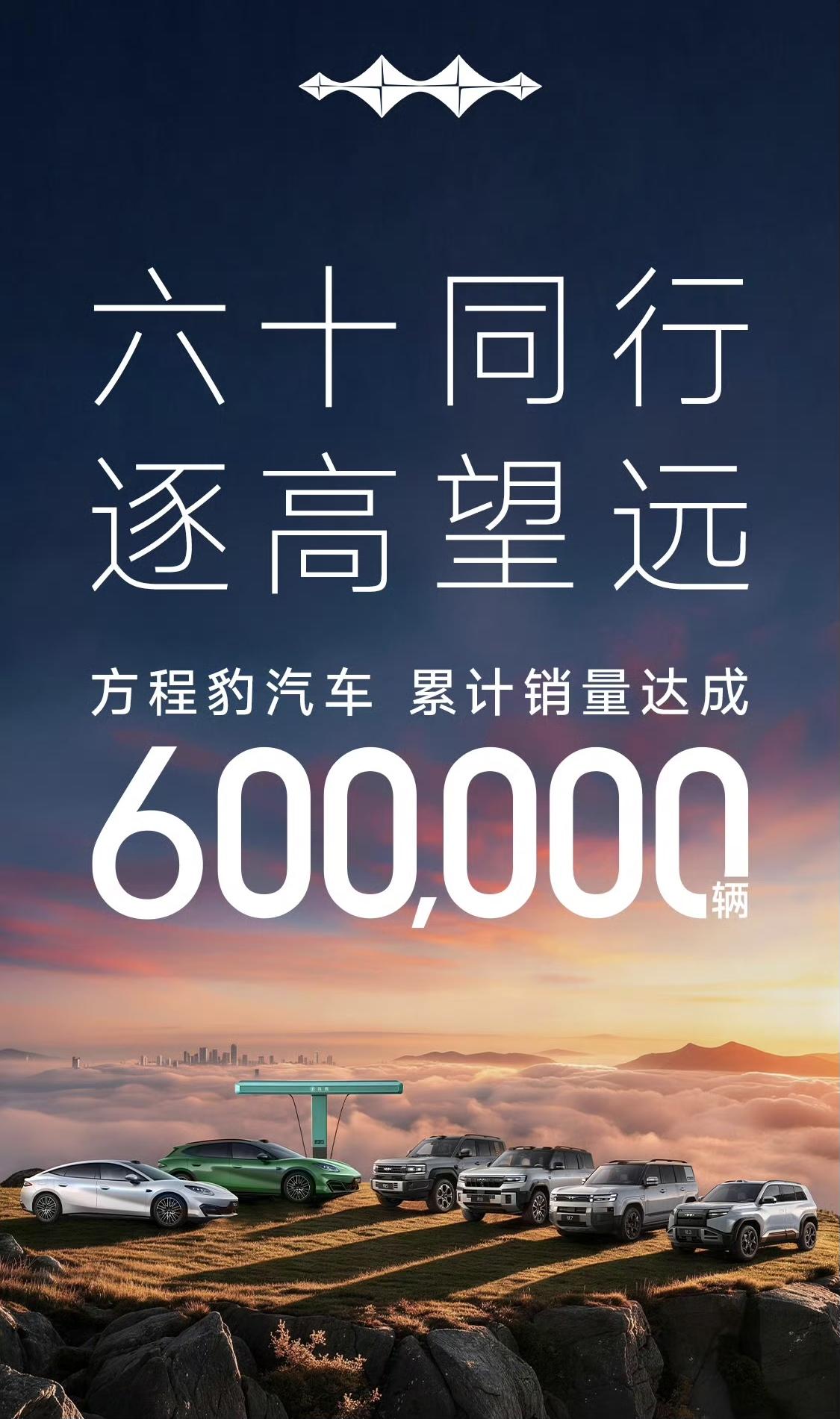 方程豹汽车销量突破60万辆了！一款钛7销量突破25万辆，销量占比41.67%