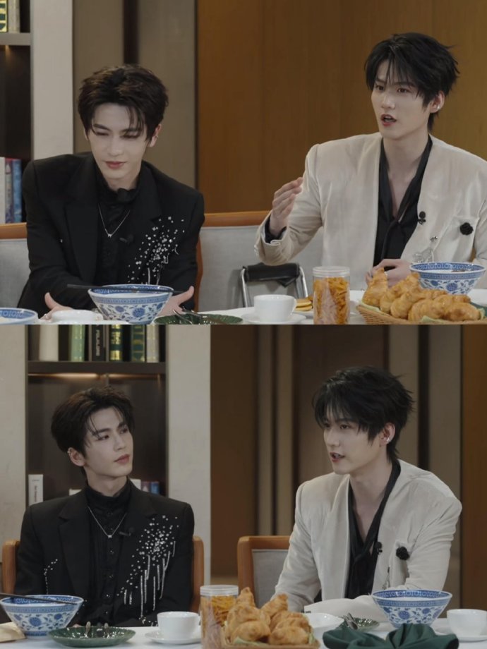 张凌赫看金靖嘴角就没下来过又可以看张凌赫被吊成翘嘴了 这俩同框也太有化学反应了！