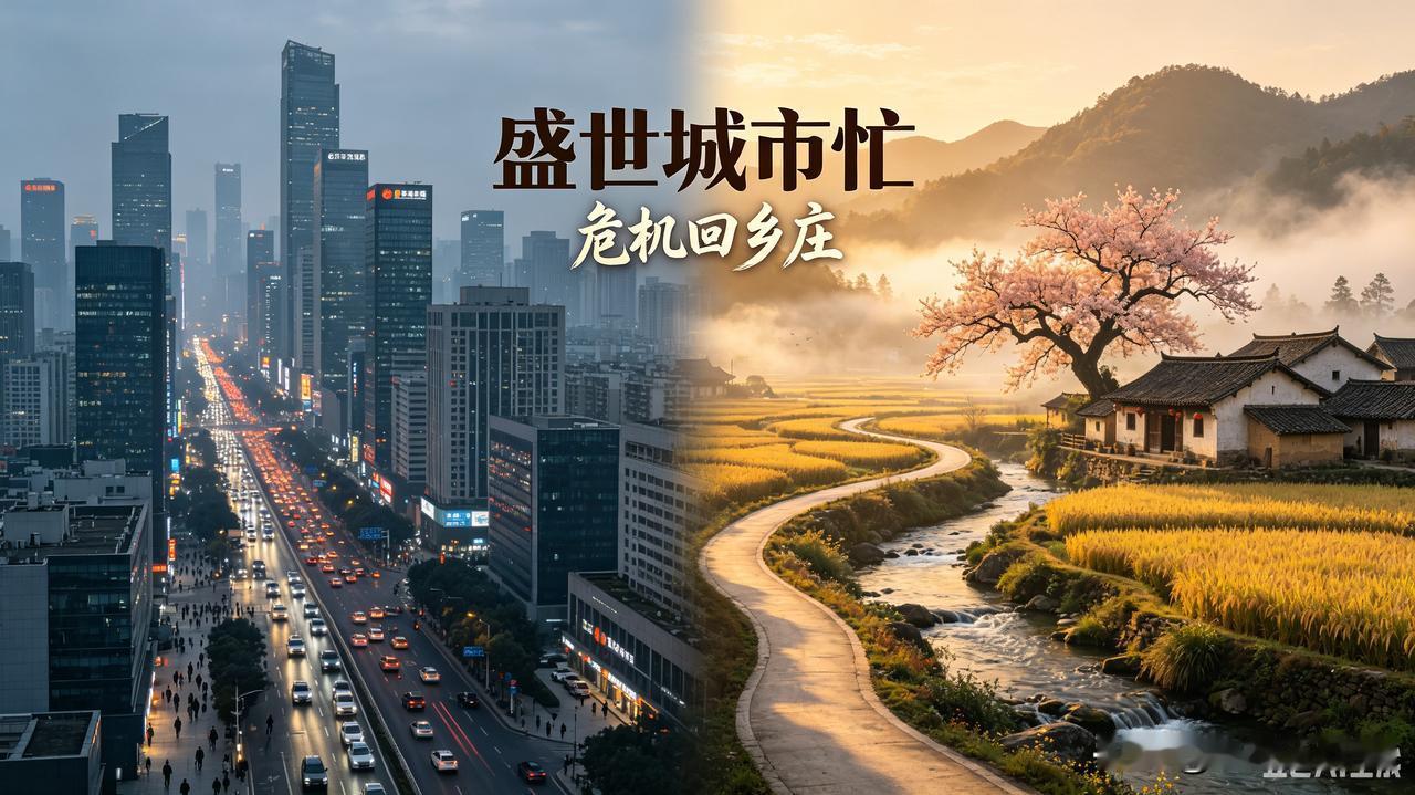 盛世城市忙，危机回乡庄｜读懂《桃花源记》，才懂中国人的终极退路
 
很多人一辈子