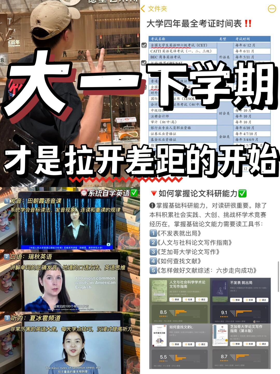 考上二本后，大一下学期才是拉开差距的开始✅