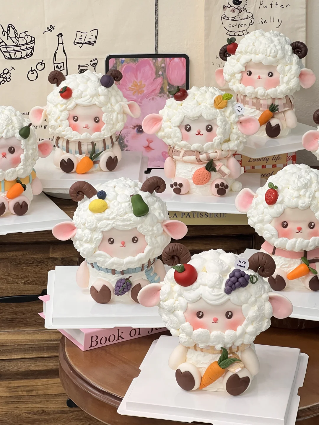 这么奶萌奶萌的立体卡通小🐑蛋糕应该出道了