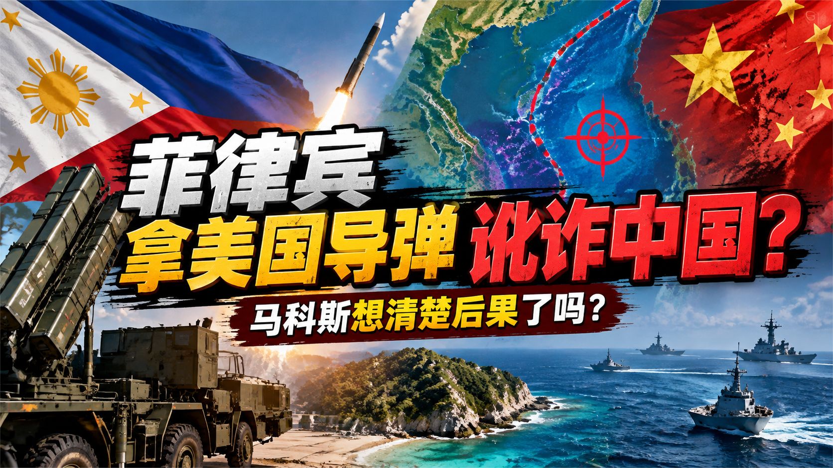 菲律宾拿美国导弹讹诈中国？马科斯想清楚后果了吗？