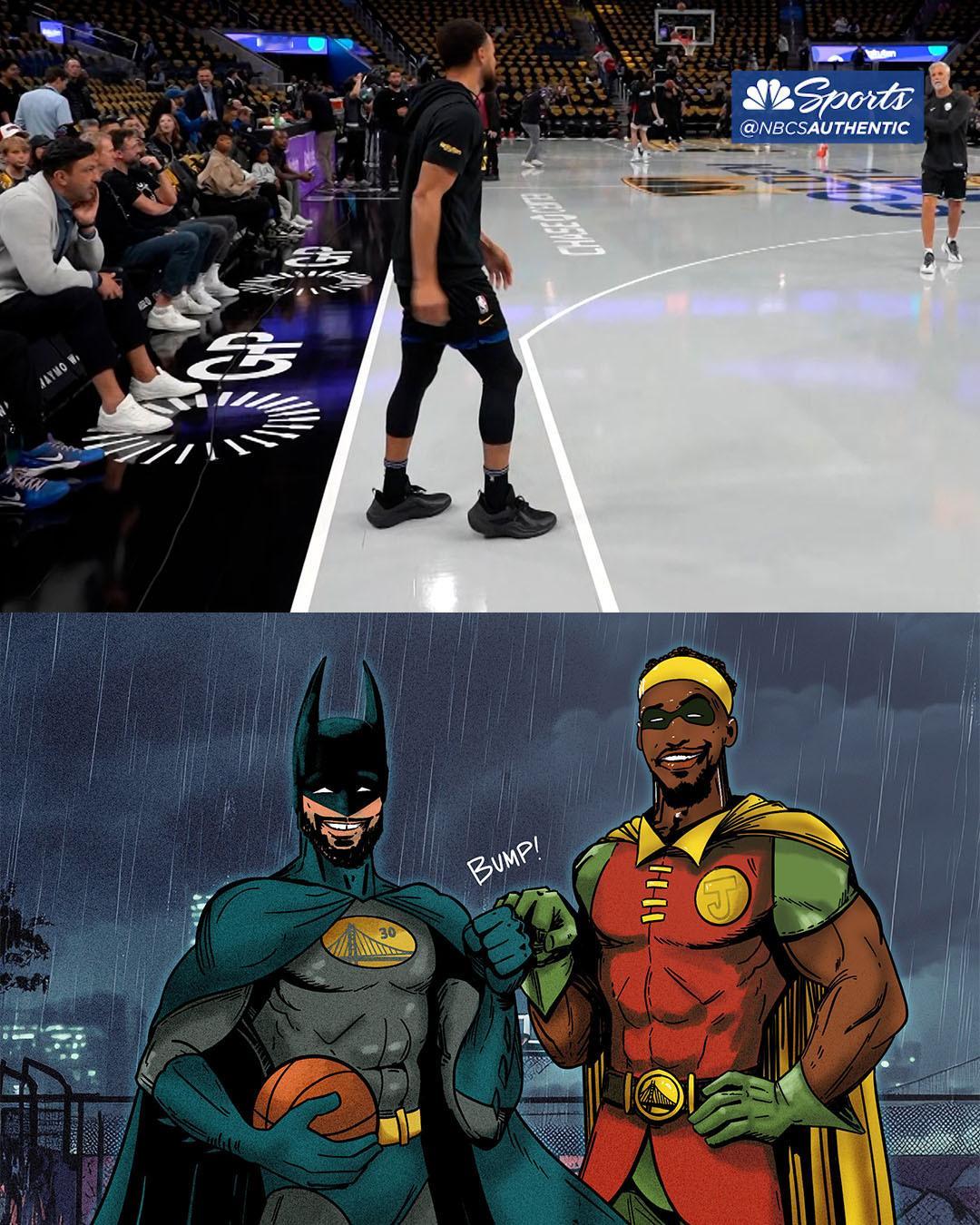 库里没有换安德玛？？还穿着巴特勒四代「蝙蝠侠」打比赛，哇喔！！！