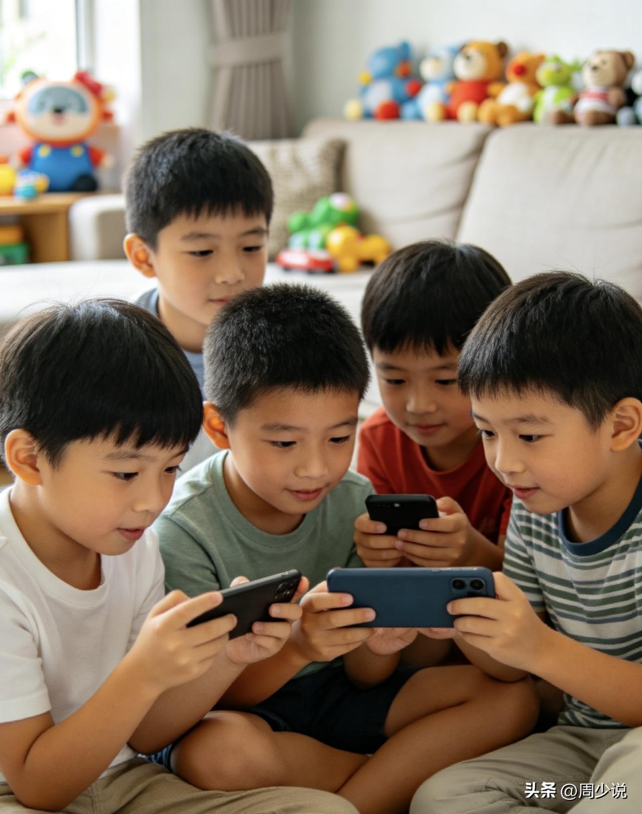 “强烈禁止未成年人玩手机！”一网友吐槽，回老家短短几天，就撞见三个上初中的孩子，