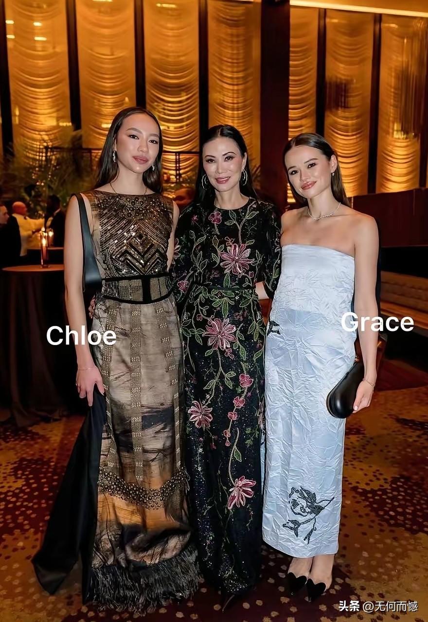 邓文迪的两个宝贝女儿，现在都出落成了大姑娘，都已经20多岁了，一个身材高一些，一