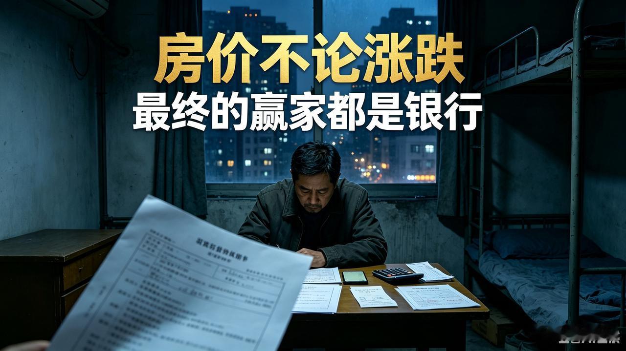 不论房价涨跌，受苦的永远是老百姓，最大的赢家永远是银行。
 
现在好多普通人，看