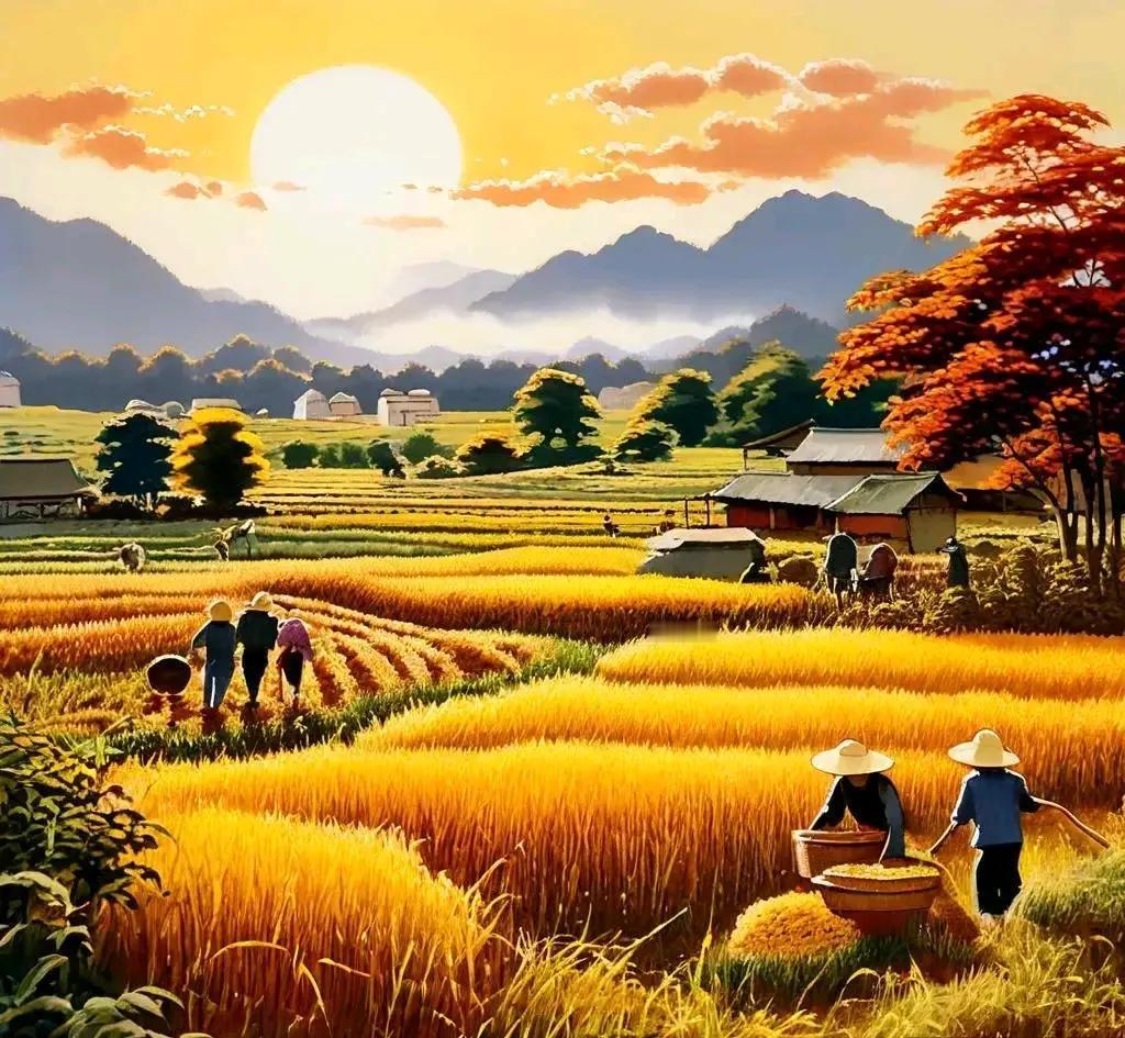 🕰️ 早晨的第一缕阳光照耀着金黄的道路，感受秋天的温柔。