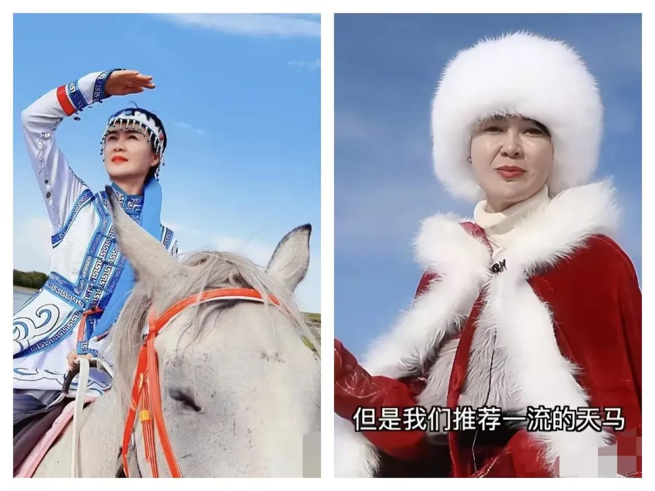 当她骑马摔进河里的瞬间，百万网友的心都揪紧了！

别看她身形纤瘦，骨子里却藏着股