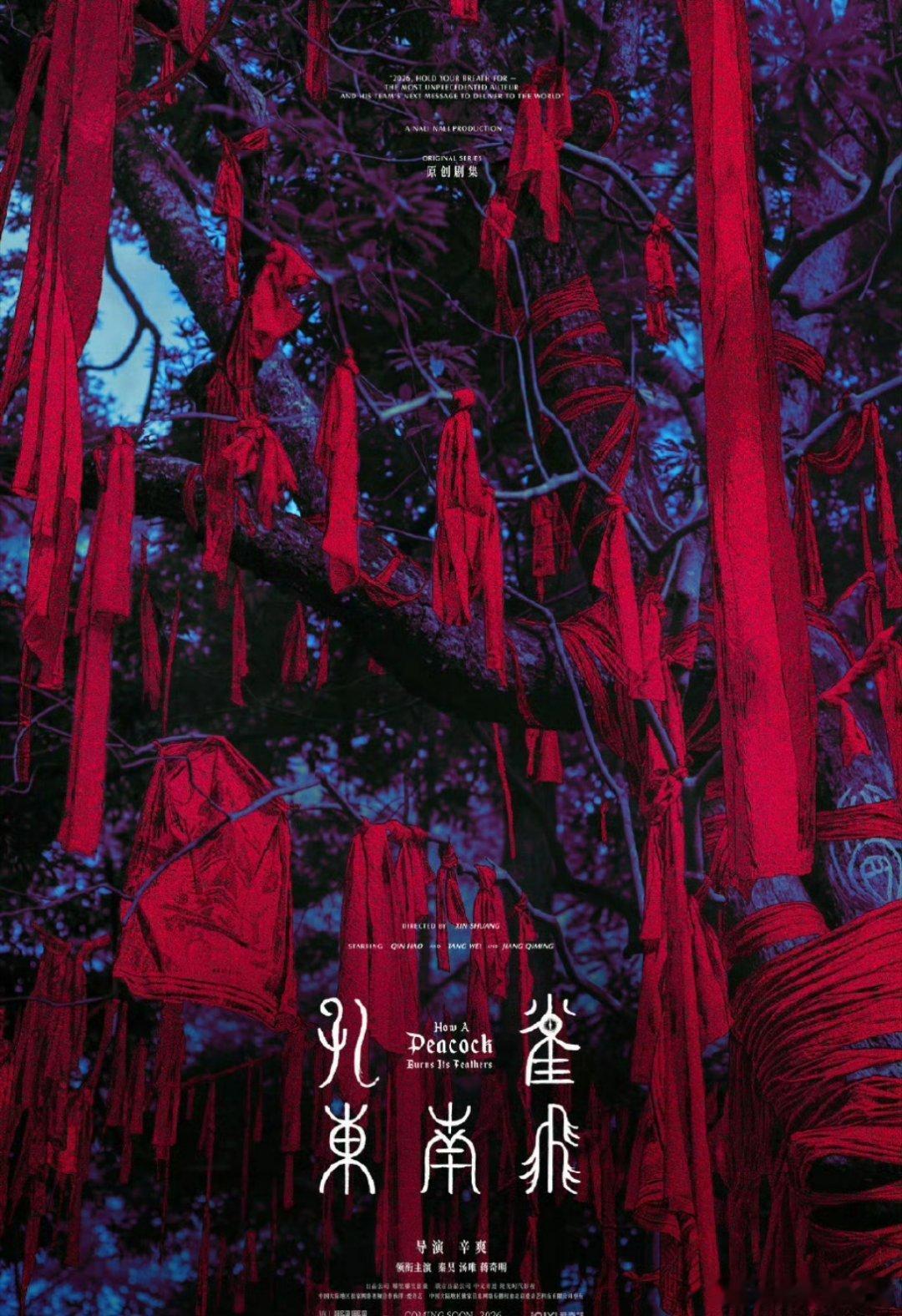 《孔雀东南飞》杀青并官宣阵容，辛爽执导，秦昊、汤唯、蒋奇明领衔主演这个海报画面有