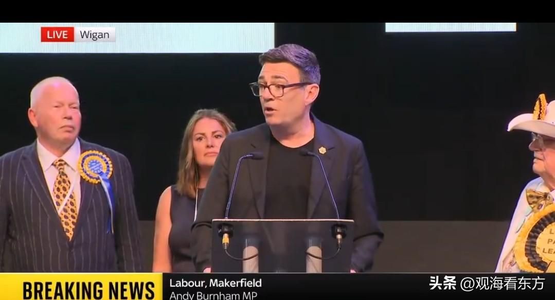 毫无意外，英国工党领袖、现任首相斯塔默的挑战者安迪·伯纳姆顺利赢得了梅克菲尔德的