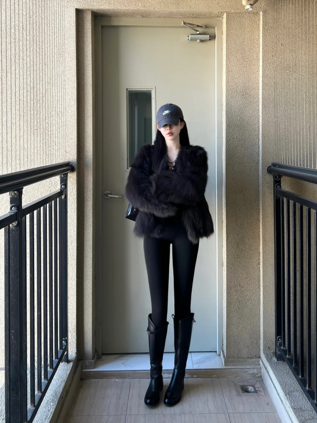 今天0度穿什么！皮草➕长靴！
