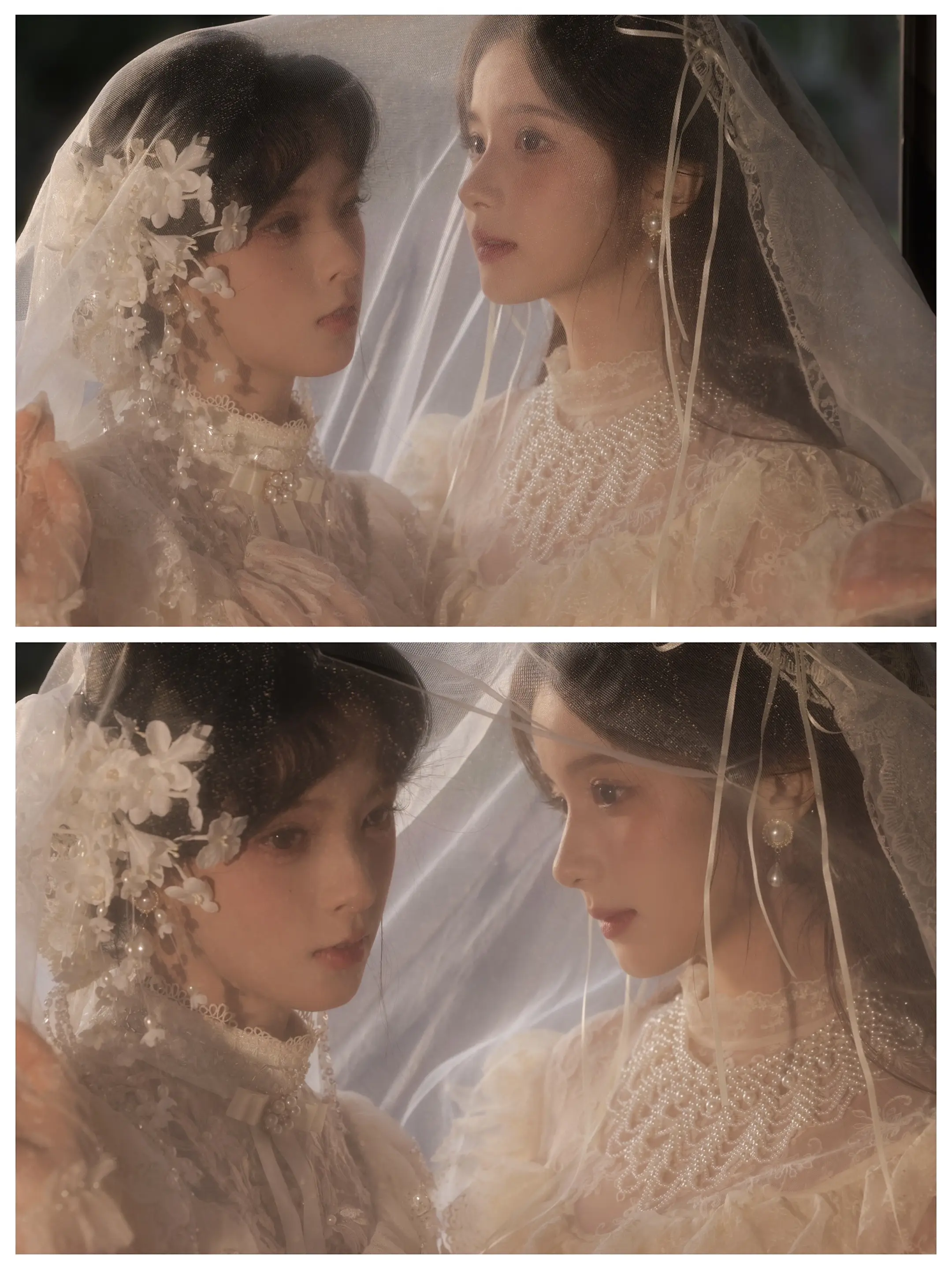 总要和姐妹一起拍组婚纱照吧