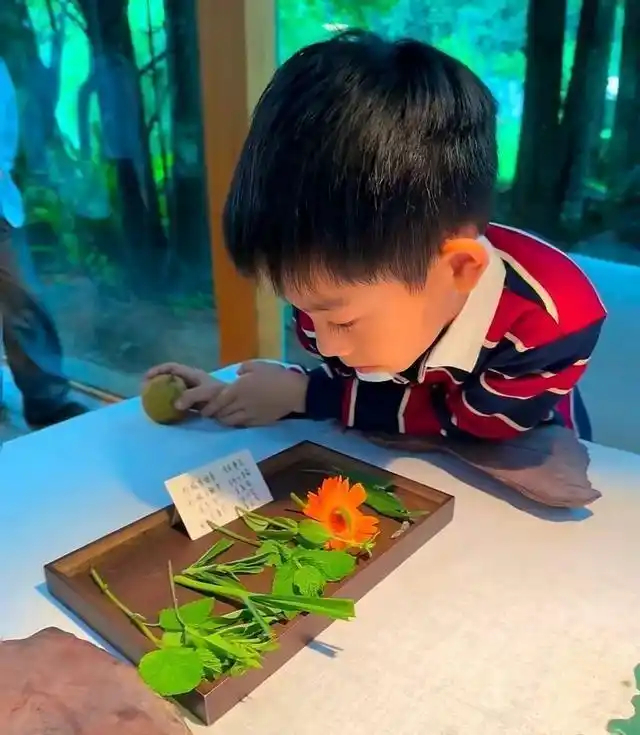 龙嫂真的美得像仙女，化身花仙子在云南带娃出行，马龙和儿子就是复制粘贴的大小号 