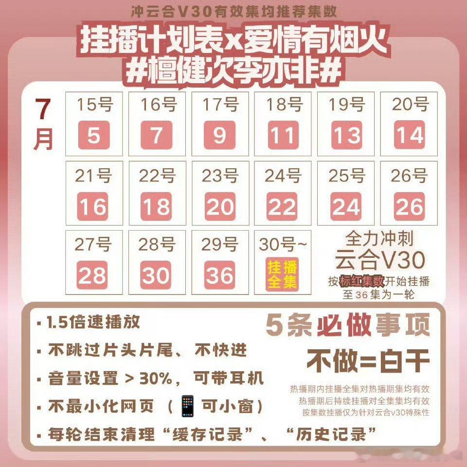 没剩几天了！大家加油挂呀！每一个你都不能少呀！  檀健次李亦非