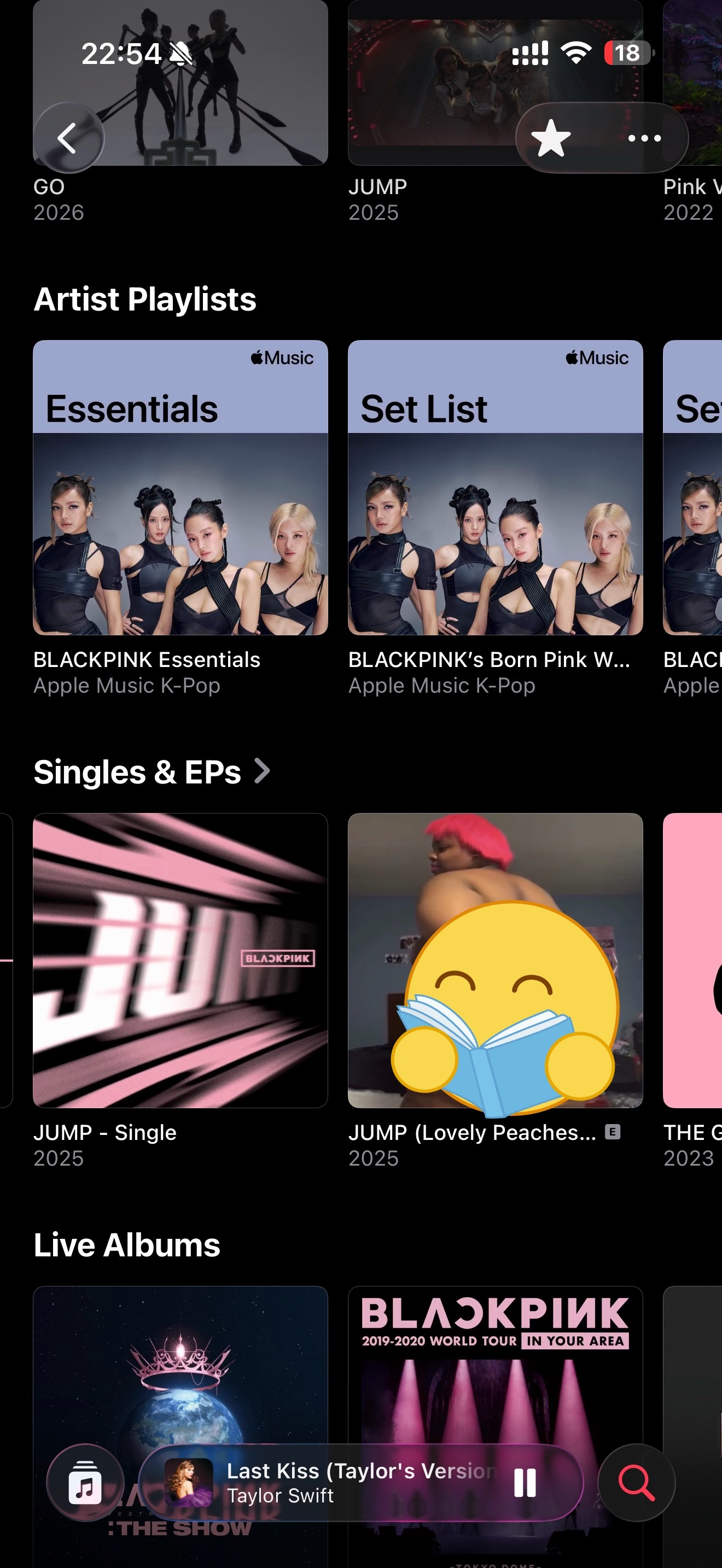 我笑哭了你们快去点开blackpink的apple music首页 