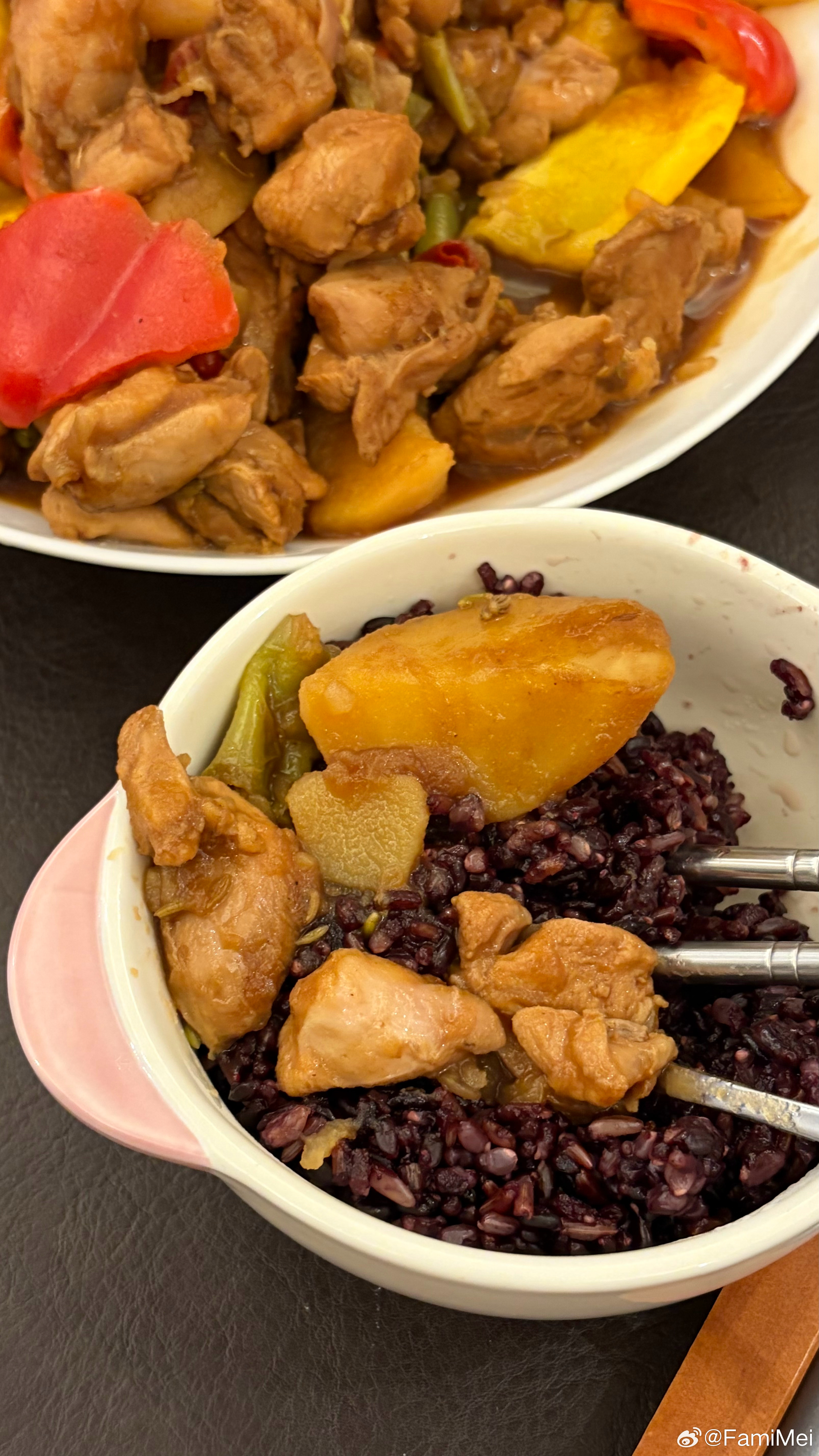 你们要的减脂版大盘鸡教程 莓子大王 ​​​