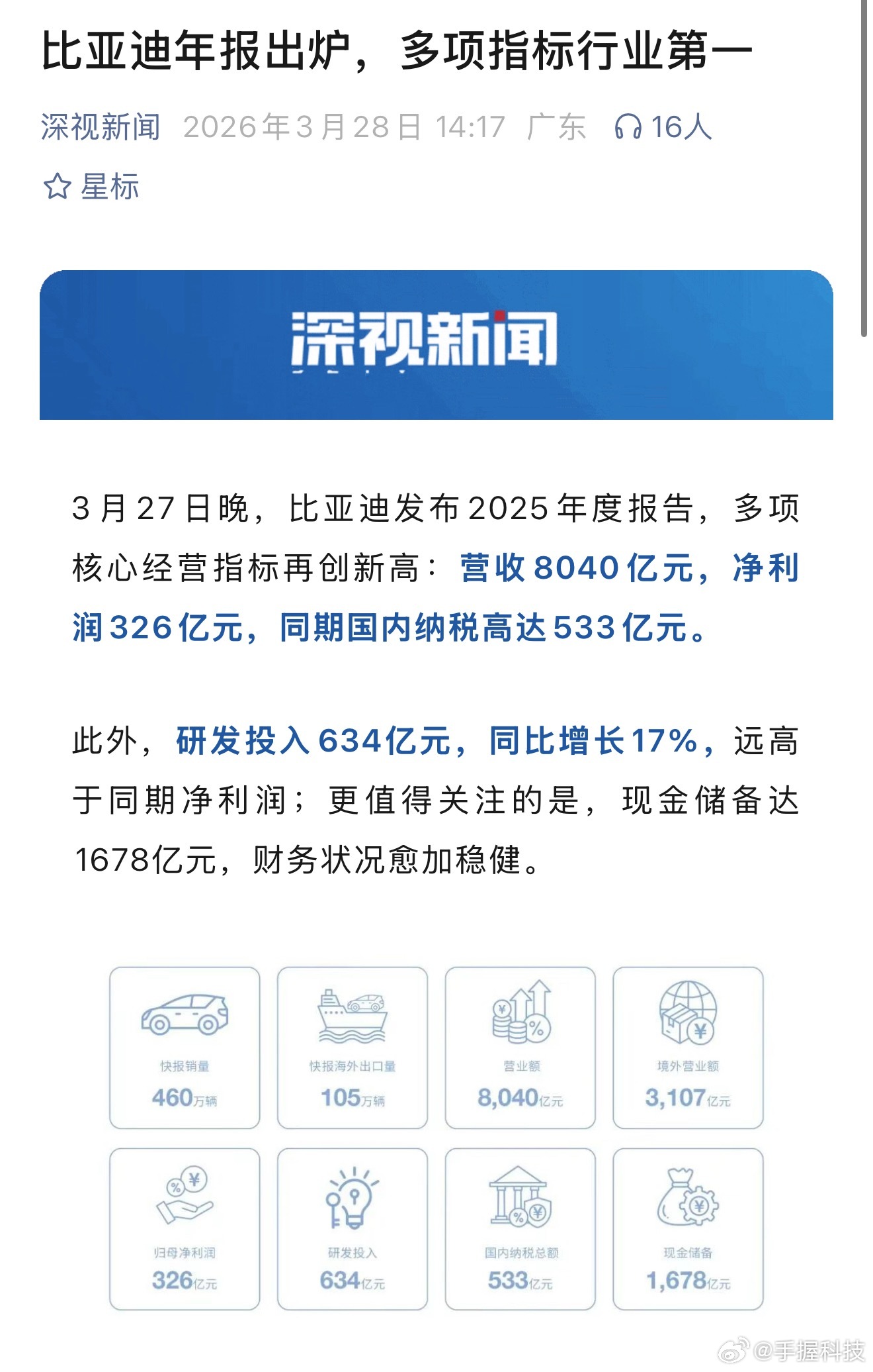 实话实说，如果用两个词来形容比亚迪2025年财报，我想可以是：强悍+不容易。首先