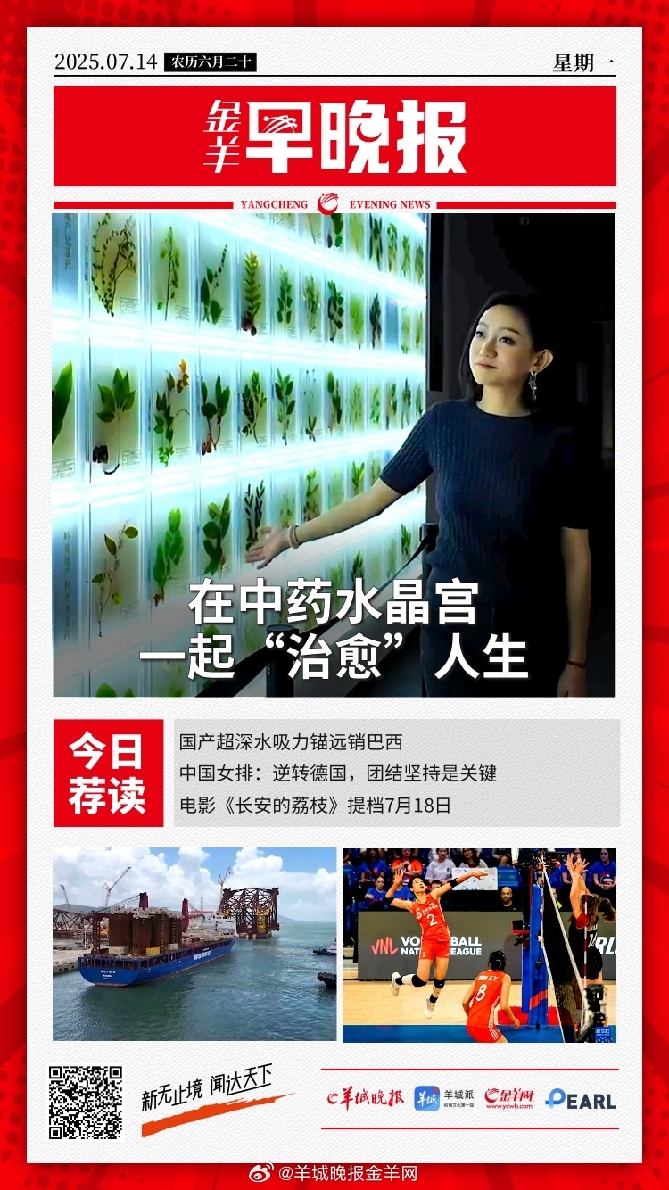 #金羊早晚报# 在中药水晶宫，一起“治愈”人生；发射准备就绪 天舟九号完成全区合