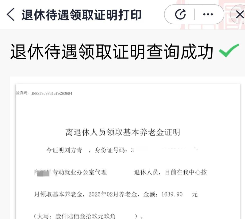 今天给老公查上岗无犯罪证明的时候，犯罪证明没查到，查到了退休工资了，一直认为十五