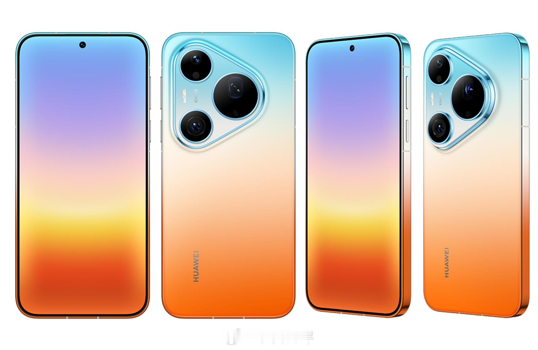 华为Pura90 Pro Max几个渐变色边框细节还不一样，橘子海和像抹茶的这个