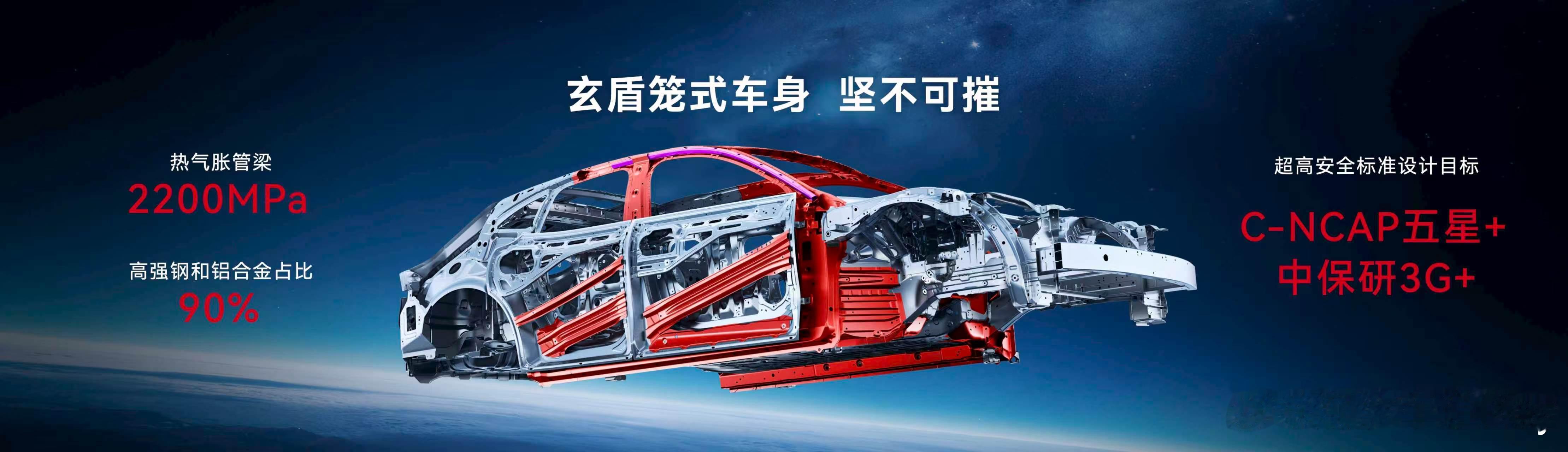 今日，启境汽车官宣将联合中汽研对启境GT7开展飞坡螺旋翻滚、叠加正向碰撞整车极限