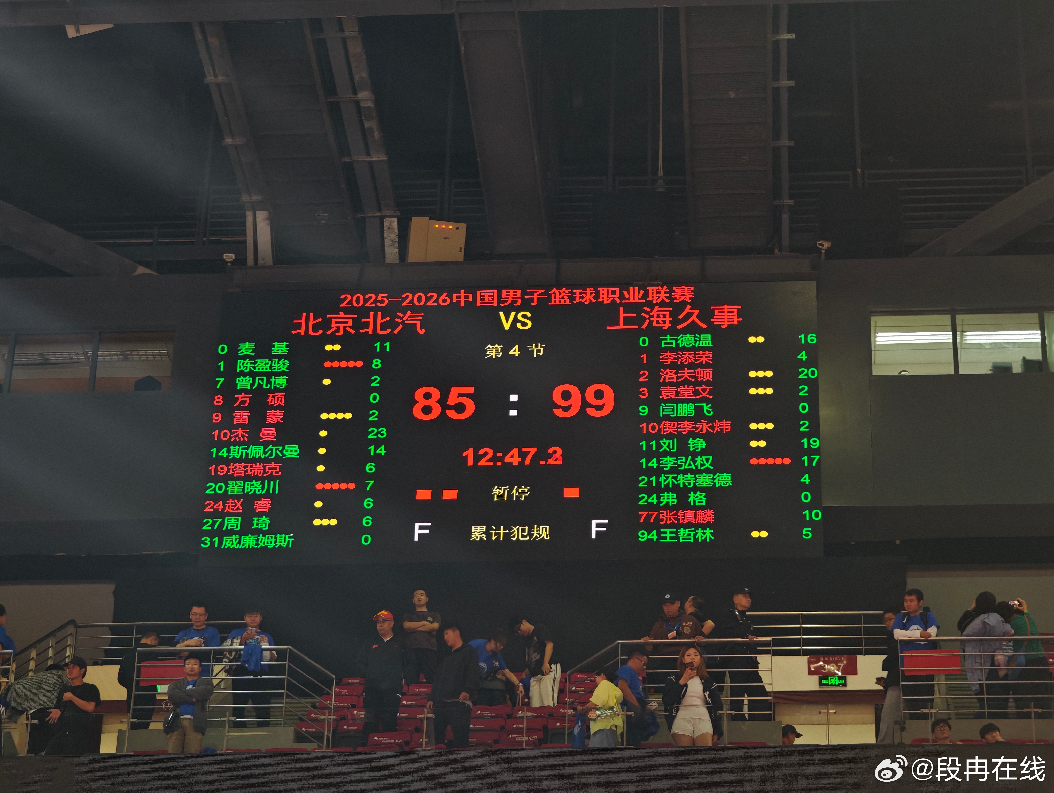 不应该…不应该…北京男篮vs上海男篮CBA 北京·华熙LIVE五棵松