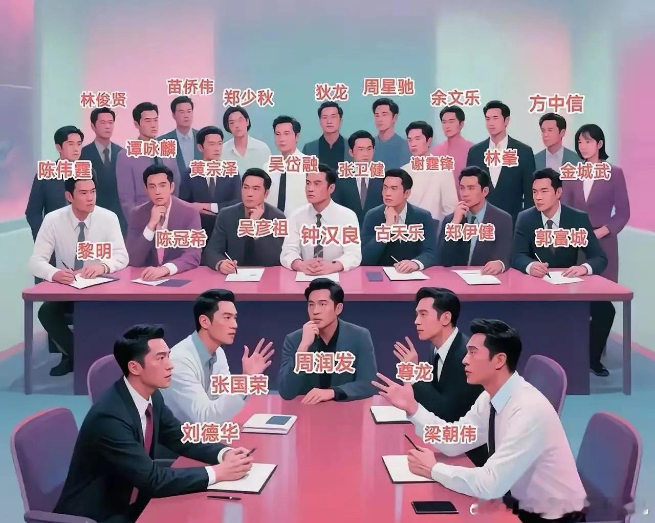 香港男明星颜值与地位综合座次表 ​​​