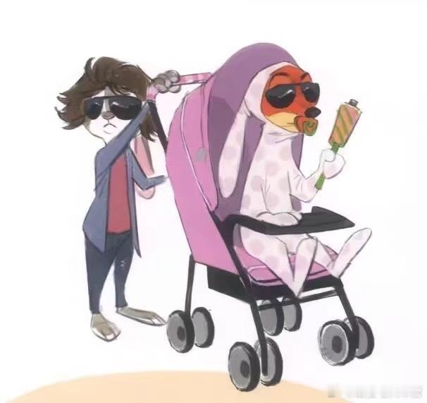 疯狂动物城这个狐兔未公开造型把我萌哭了。。。 