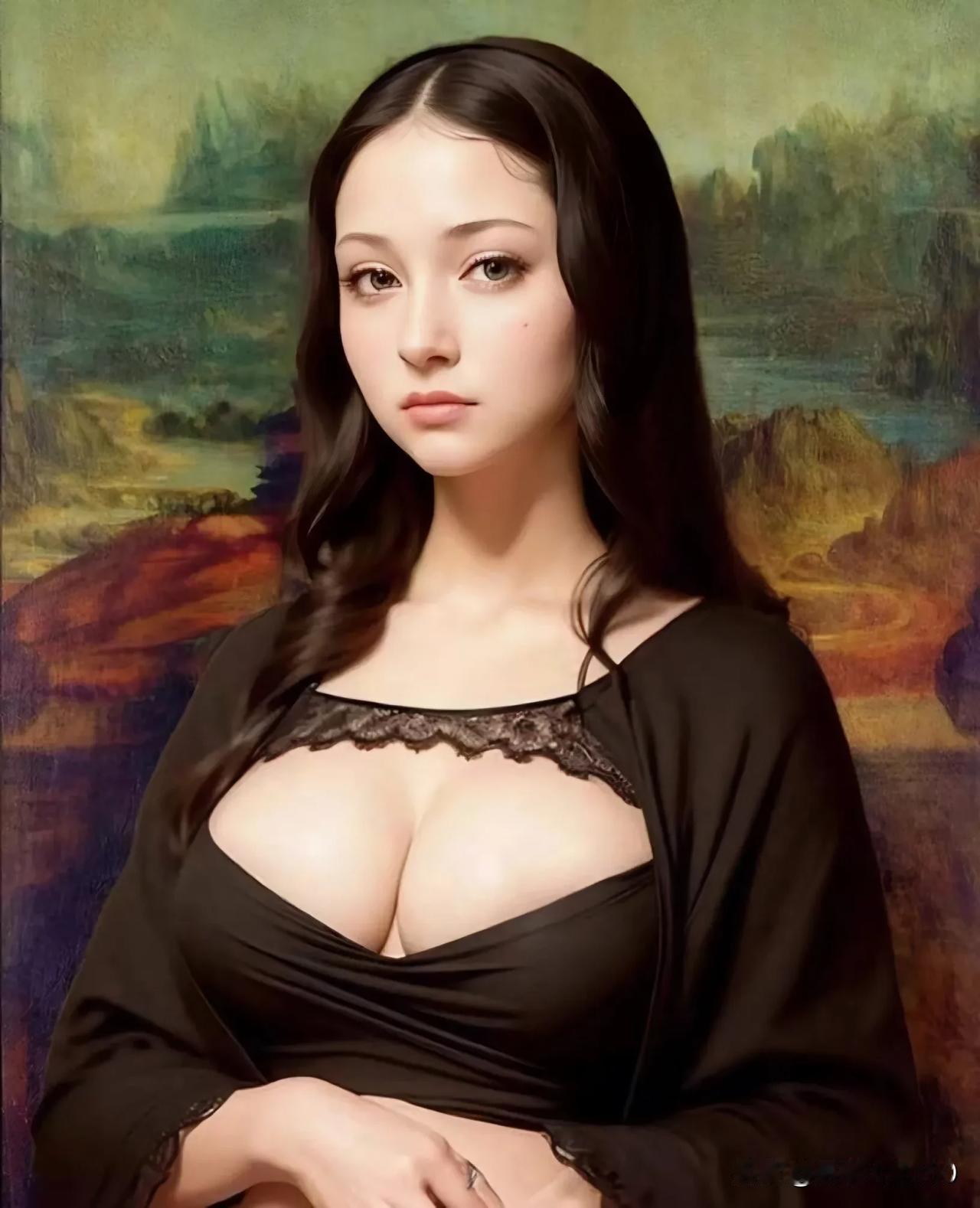 这就是根据AI生成的“蒙娜丽莎”在今天的样子。
更好还是不如原版？AI懂美吗