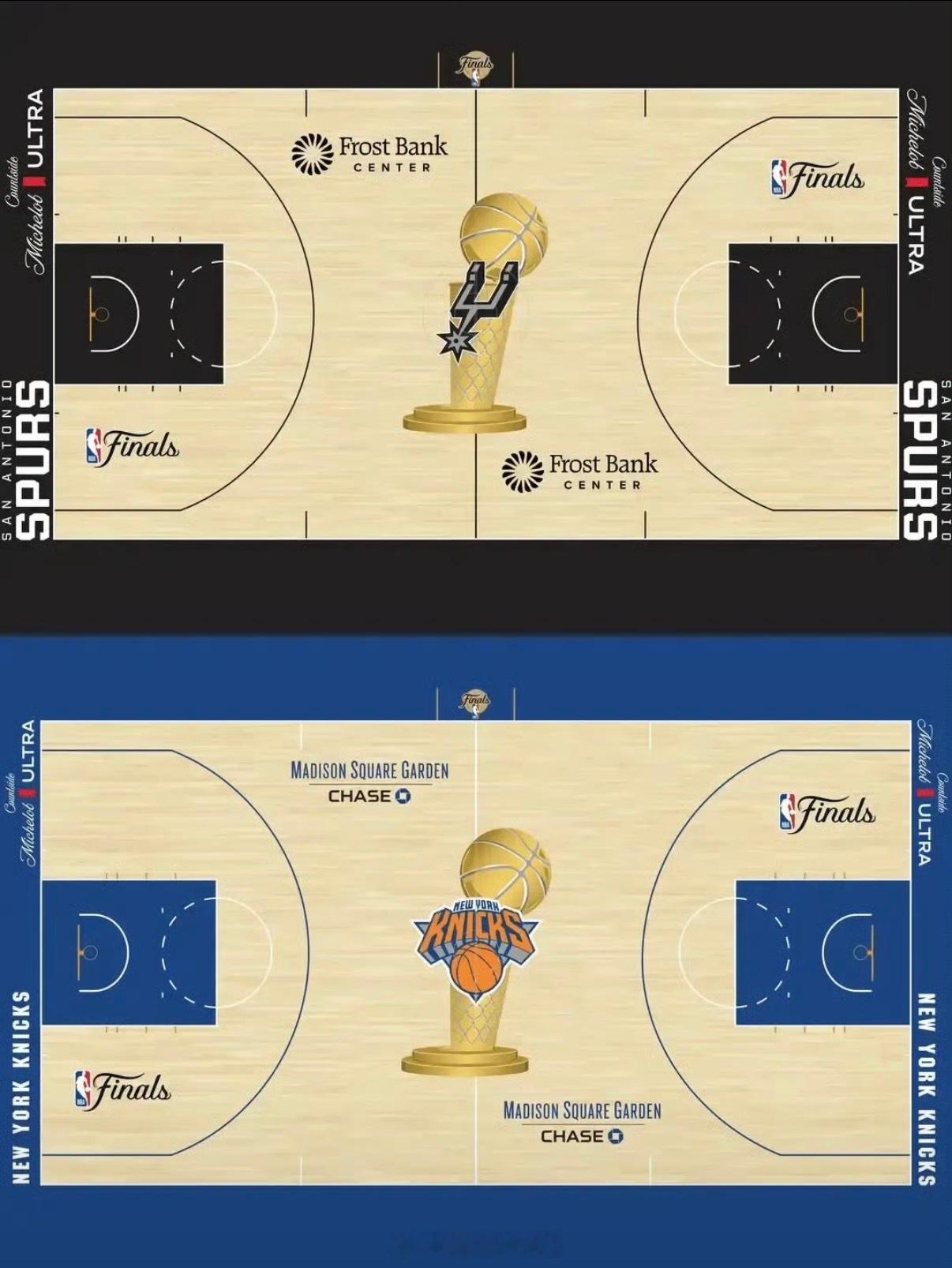 NBA官方晒本次总决赛地板终于回归经典了，上一次出现还是09年总决赛吧NBA总决