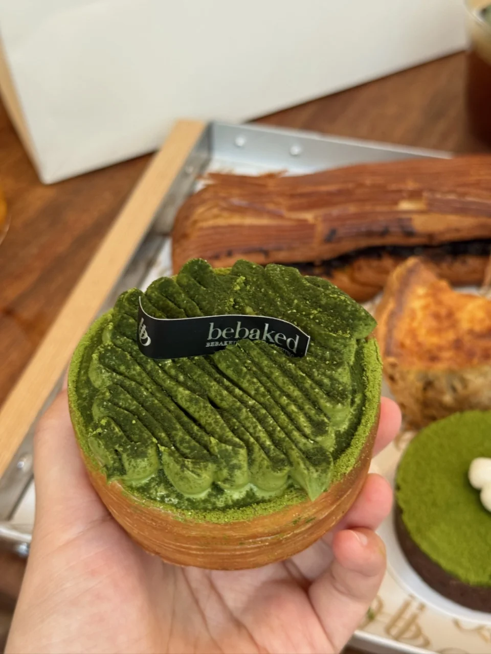 不敢想象吃完流心抹茶可可挞！我会有多幸福