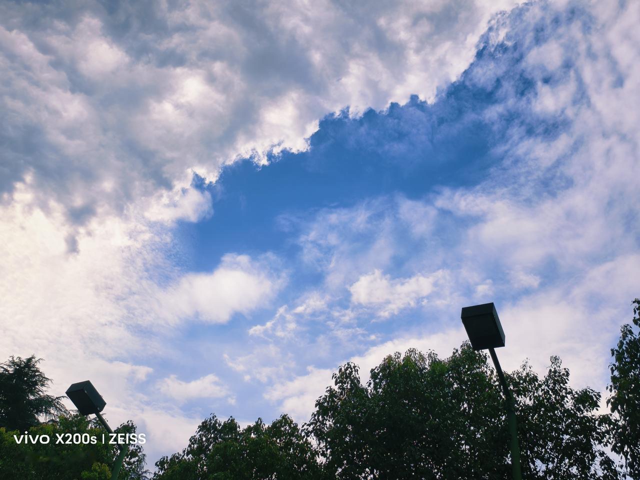 交换一张你最近拍的天空雨后天空像打开的门窗。