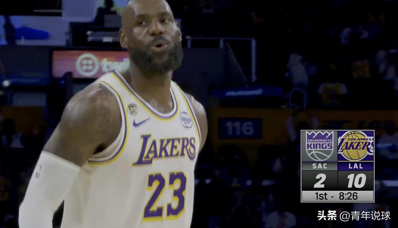 拼出来的机会！詹姆斯空接暴扣！

今天，湖人队坐镇主场背靠背迎来国王队，詹姆斯没