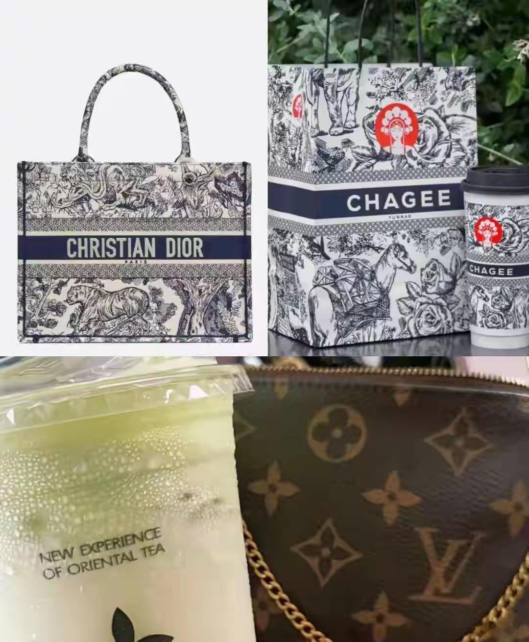 霸王茶姬用那个袋子用了好几年，为什么迪奥愣是没吭声。原因很简单，因为霸王茶姬早在